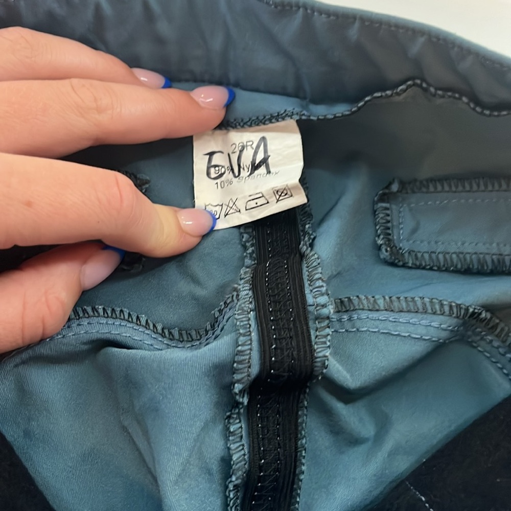 Woman’s Blue Riding Pants - Picture 2 of 5